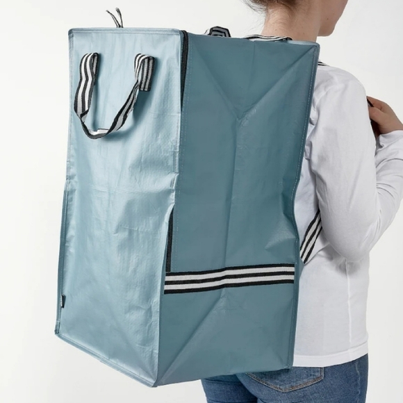 IKEA Gorsnygg Reusable Sustainable Backpack Bag Dusty Blue - Picture 5 of 5